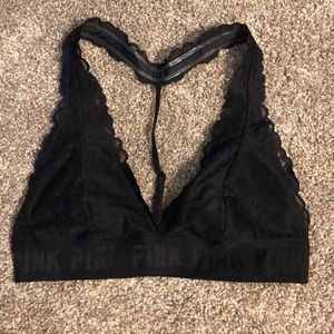 VS Pink black bralette